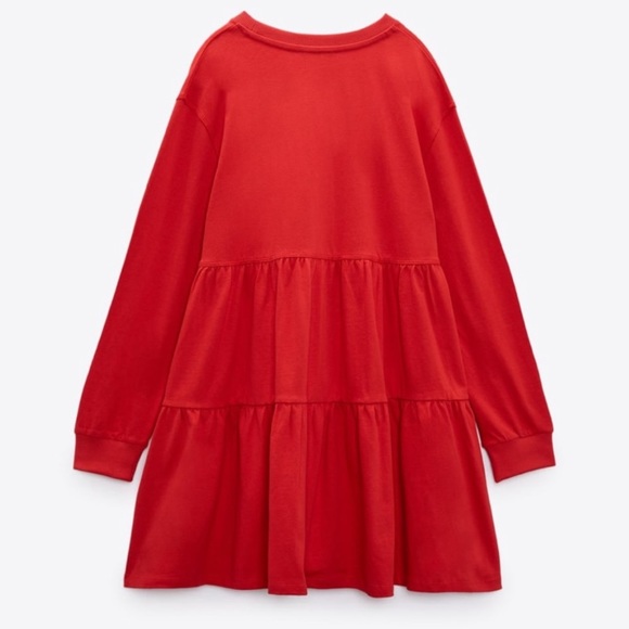 ZARA SHORT TIERED MINI DRESS - Picture 7 of 11